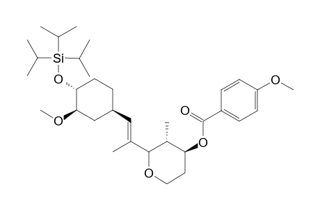 2-[-2-[3-methoxy-4-[(triisopropylsilyl)oxy]cyclohexyl]-1-methylethenyl]-3-methyltetrahydropyran-2-yl (p-Methoxybenzyl)ester