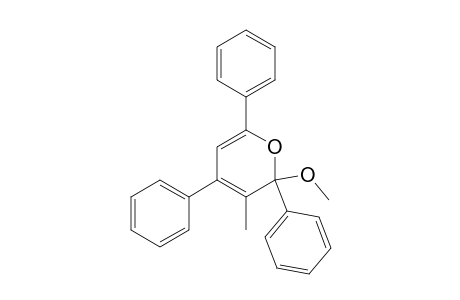 2-Methoxy-3-methyl-2,4,6-triphenyl-2H-pyrane