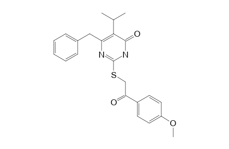 6-BENZYL-5-ISOPROPYL-2-[(4'-METHOXYPHENYLCARBONYLMETHYL)-THIO]-PYRIMIDIN-4(3H)-ONE