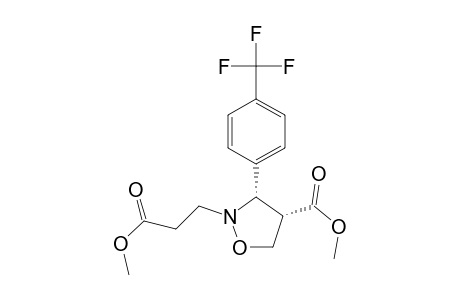 2-Isoxazolidinepropanoic acid, 4-(methoxycarbonyl)-3-[4-(trifluoromethyl)phenyl]-, methyl ester, cis-