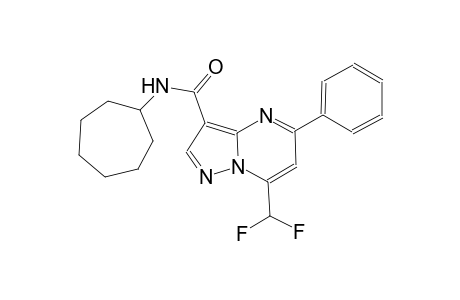 N-cycloheptyl-7-(difluoromethyl)-5-phenylpyrazolo[1,5-a]pyrimidine-3-carboxamide