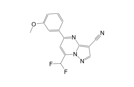 7-(difluoromethyl)-5-(3-methoxyphenyl)pyrazolo[1,5-a]pyrimidine-3-carbonitrile