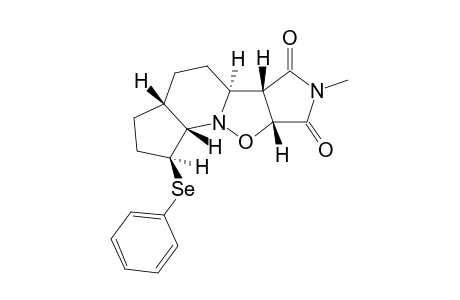(1S,3aS,5aS,5bS,8aR,9bS)-7-Methyl-1-phenylselanyl-octahydro-9-oxa-7,9a-diaza-cyclopenta[b]-as-indacene-6,8-dione
