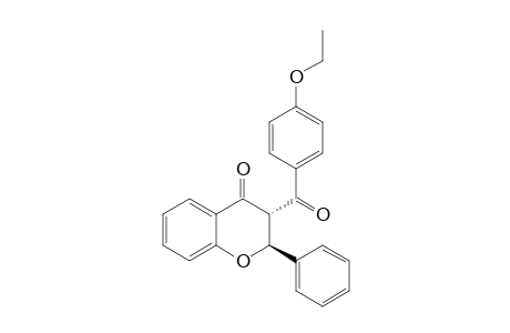 TRANS-2,3-DIHYDRO-3-(4-ETHOXYBENZOYL)-2-PHENYL-4-H-1-BENZOPYRAN-4-ONE