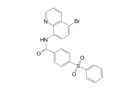 4-(benzenesulfonyl)-N-(5-bromo-8-quinolinyl)benzamide