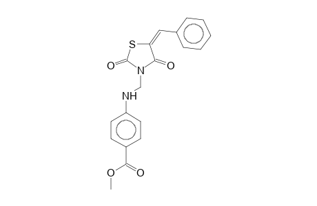 3-(4-Methoxycarbonylanilinomethyl)-5-benzylidene-2,4-thiazolodinedione