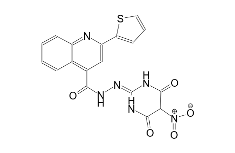 N'-(5-nitro-4,6-dioxotetrahydro-2(1H)-pyrimidinylidene)-2-(2-thienyl)-4-quinolinecarbohydrazide