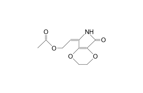 2-(E-2-Acetoxy-ethylidene)-3,4-ethandiyldioxy-1,2-dihydro-pyrrol-5-one