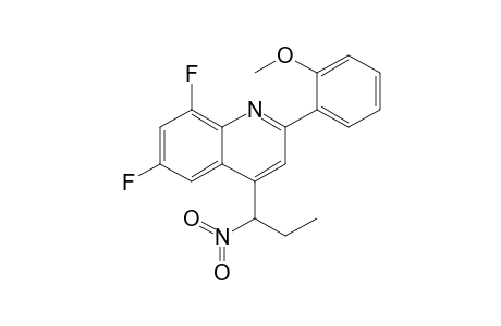2-(2'-Methoxyphenyl)-4-[1"-nitropropyl]-6,8-difluoroquinoline