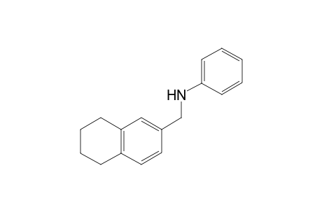 N-((5,6,7,8-tetrahydronaphthalen-2-yl)methyl)aniline