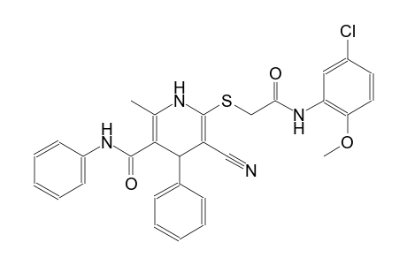 3-pyridinecarboxamide, 6-[[2-[(5-chloro-2-methoxyphenyl)amino]-2-oxoethyl]thio]-5-cyano-1,4-dihydro-2-methyl-N,4-diphenyl-
