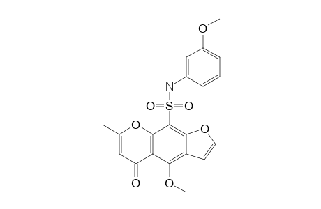 4-METHOXY-N-(3-METHOXY-PHENYL)-7-METHYL-5-OXO-5H-FURO-[3.2-G]-[1]-BENZOPYRAN-9-SULFONAMIDE