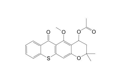 (+/-)-4-ACETOXY-3,4-DIHYDRO-5-METHOXY-2,2-DIMETHYL-2H,6H-PYRAN-[3,2-B]-THIOXANTHEN-6-ONE