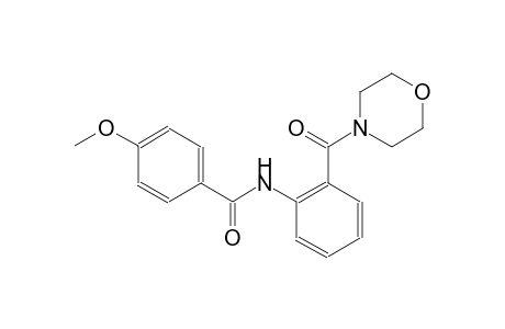 benzamide, 4-methoxy-N-[2-(4-morpholinylcarbonyl)phenyl]-