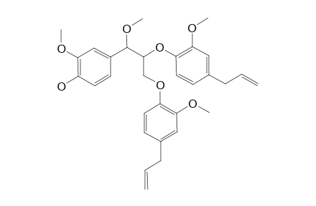 TULSINOL-D;1,2-BIS-(4-ALLYL-2-METHOXYPHENOXY)-3-(4-HYDROXY-3-METHOXYPHENYL)-3-METHOXYPROPANE