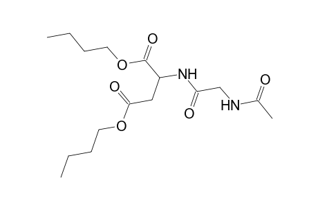 Dibutyl 2-([(acetylamino)acetyl]amino)succinate