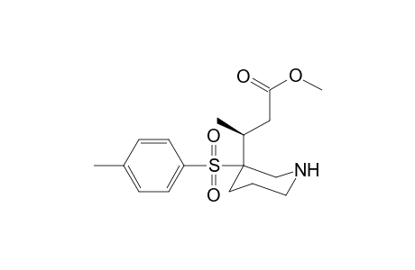 Methyl (3S*)-3-[3-tosyl-3-piperidyl]butanoate