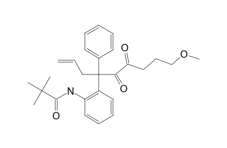 1-METHOXY-6-PHENYL-6-(2-PIVALOYL-AMIDOPHENYL)-NON-8-ENE-4,5-DIONE