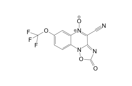 2-keto-5-oxido-7-(trifluoromethoxy)-[1,2,4]oxadiazolo[2,3-a]quinoxalin-5-ium-4-carbonitrile