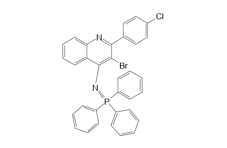 3-Bromo-2-(4-chlorophenyl)-4-(triphenylphosphoranylideneamino)quinoline