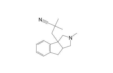 2,2-Dimethyl-3-(2-methyl-1,2,3,3a,8,8a-hexahydroindeno(1,2-c)pyrrol-3a-yl)propanenitrile