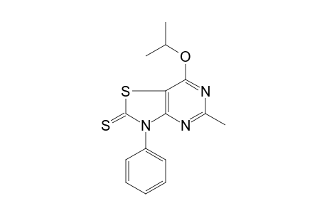 Thiazolo[4,5-d]pyrimidine-2(3H)-thione, 5-methyl-7-(1-methylethoxy)-3-phenyl-