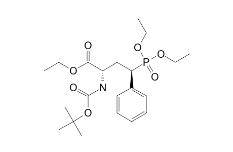 ETHYL-(2S,4R)-2-TERT.-BUTOXYCARBONYLAMINO-4-(DIETHOXYPHOSPHORYL)-4-PHENYLBUTANOATE