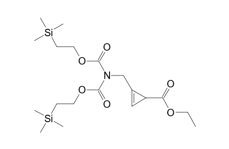2-(N,N-Di-(trimethylsilyl-2-ethoxycarbonyl)-amino)-cycloprop-2-enecarboxylic acid ethyl ester