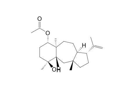 Benz[f]azulene-5,8-diol, tetradecahydro-3a,5,8a-trimethyl-1-(1-methylethenyl)-, 8-acetate, (1.alpha.,3a.beta.,4a.beta.,5.beta.,8.alpha.,8a.alpha.,10a.alpha.)-