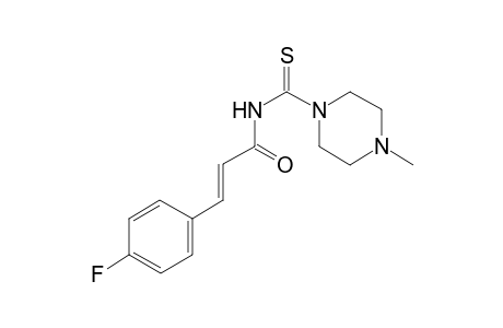 (E)-3-(4-fluorophenyl)-N-(4-methylpiperazin-1-yl)carbothioyl-prop-2-enamide