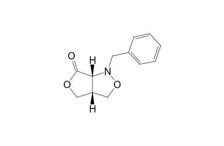 (3aS*,6aR*)-Tetrahydro-1-(phenylmethyl)-1H,6H-furo[3,4-c]isoxazol-6-one