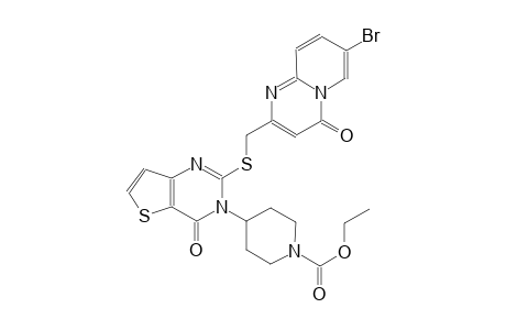 1-piperidinecarboxylic acid, 4-(2-[[(7-bromo-4-oxo-4H-pyrido[1,2-a]pyrimidin-2-yl)methyl]thio]-4-oxothieno[3,2-d]pyrimidin-3(4H)-yl)-, ethyl ester