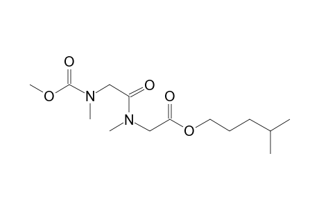 Sarcosylsarcosine, N-methoxycarbonyl-, isohexyl ester