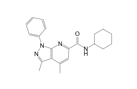1H-pyrazolo[3,4-b]pyridine-6-carboxamide, N-cyclohexyl-3,4-dimethyl-1-phenyl-