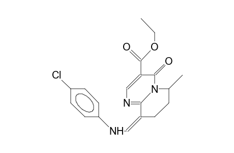 (Z)-9-([4-Chloro-phenyl]-methylene)-3-carboxyethyl-6-methyl-6,7,8,9-tetrahydro-4H-pyrido(1,2-A)pyrimidin-4-one