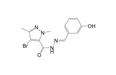 4-bromo-N'-[(E)-(3-hydroxyphenyl)methylidene]-1,3-dimethyl-1H-pyrazole-5-carbohydrazide