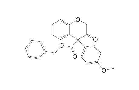 4-Benzyloxycarbonyl-4-(4-methoxyphenyl)-2H-1-benzopyran-3(4H)-one