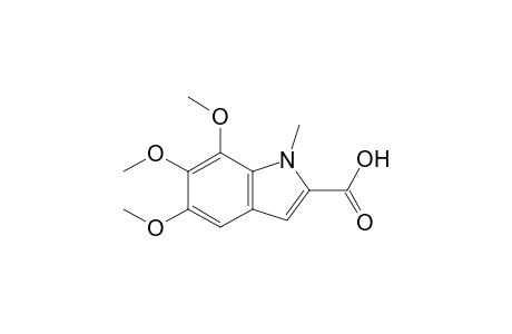 5,6,7-trimethoxy-1-methyl-2-indolecarboxylic acid