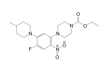 1-piperazinecarboxylic acid, 4-[4-fluoro-5-(4-methyl-1-piperidinyl)-2-nitrophenyl]-, ethyl ester