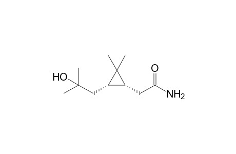 (1R,3S)-2,2-Dimethyl-3-(2-hydroxy-2-methylpropyl)cyclopropaneacetamide