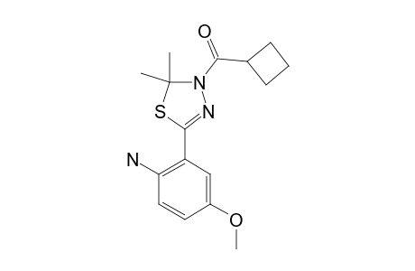 3-CYCLOBUTYLCARBONYL-5-(2-AMINO-5-METHOXYPHENYL)-2,2-DIMETHYL-2,3-DIHYDRO-1,3,4-THIADIAZOLE