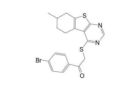 1-(4-bromophenyl)-2-[(7-methyl-5,6,7,8-tetrahydro[1]benzothieno[2,3-d]pyrimidin-4-yl)sulfanyl]ethanone