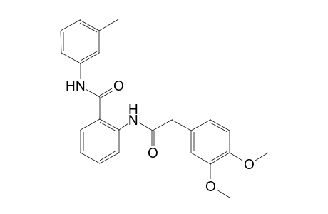 2-[2-(3,4-dimethoxyphenyl)acetamido]-N-(3-methylphenyl)benzamide
