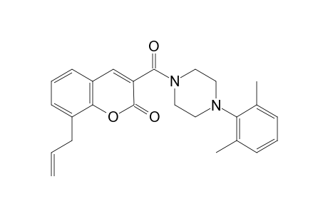 3-[4-(2,6-dimethylphenyl)piperazin-1-yl]carbonyl-8-prop-2-enyl-chromen-2-one