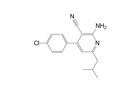 2-amino-4-(4-chlorophenyl)-6-isobutylnicotinonitrile