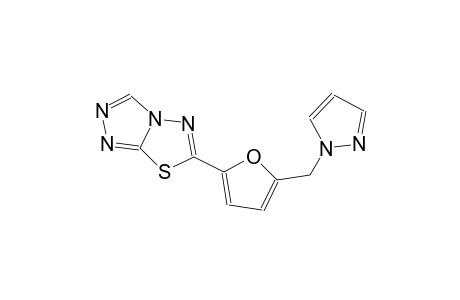 6-[5-(1H-pyrazol-1-ylmethyl)-2-furyl][1,2,4]triazolo[3,4-b][1,3,4]thiadiazole