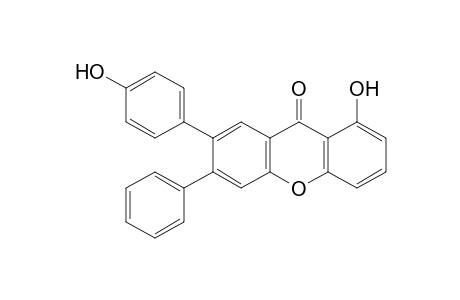 1-Hydroxy-7-(4-hydroxyphenyl)-6-phenyl-9H-xanthen-9-one