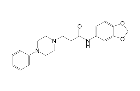 1-piperazinepropanamide, N-(1,3-benzodioxol-5-yl)-4-phenyl-