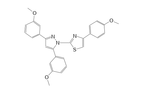 2-[3,5-bis(3-methoxyphenyl)-1H-pyrazol-1-yl]-4-(4-methoxyphenyl)-1,3-thiazole