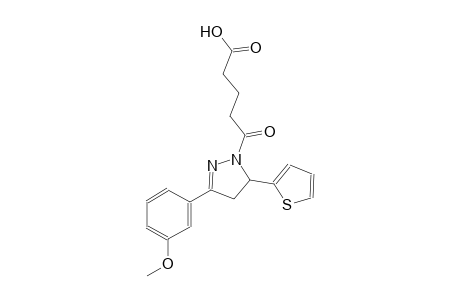 5-[3-(3-methoxyphenyl)-5-(2-thienyl)-4,5-dihydro-1H-pyrazol-1-yl]-5-oxopentanoic acid